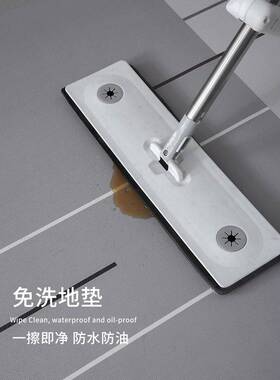 垫色地垫入户门p灰vc免洗可擦洗现简ZUU代约防滑玄关进门地毯垫裁