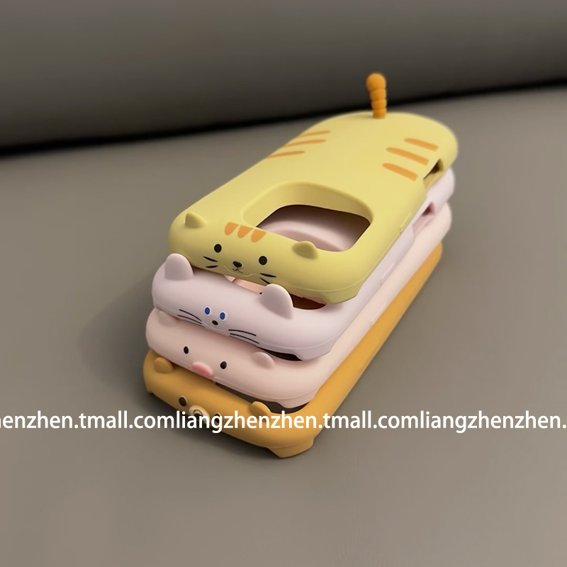 可爱立体趴趴小动物硅胶软壳