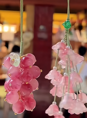 抱富葡萄挂件好运降临渐变色新中式包包挂饰精美手机链车挂