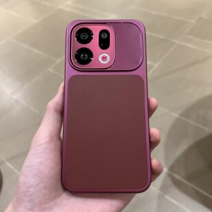 高级感追光红素皮纹内置磁吸适用OPPOfindx9手机壳新款oppoFindX9pro拼接电镀全包防摔简约超薄情侣时尚男女