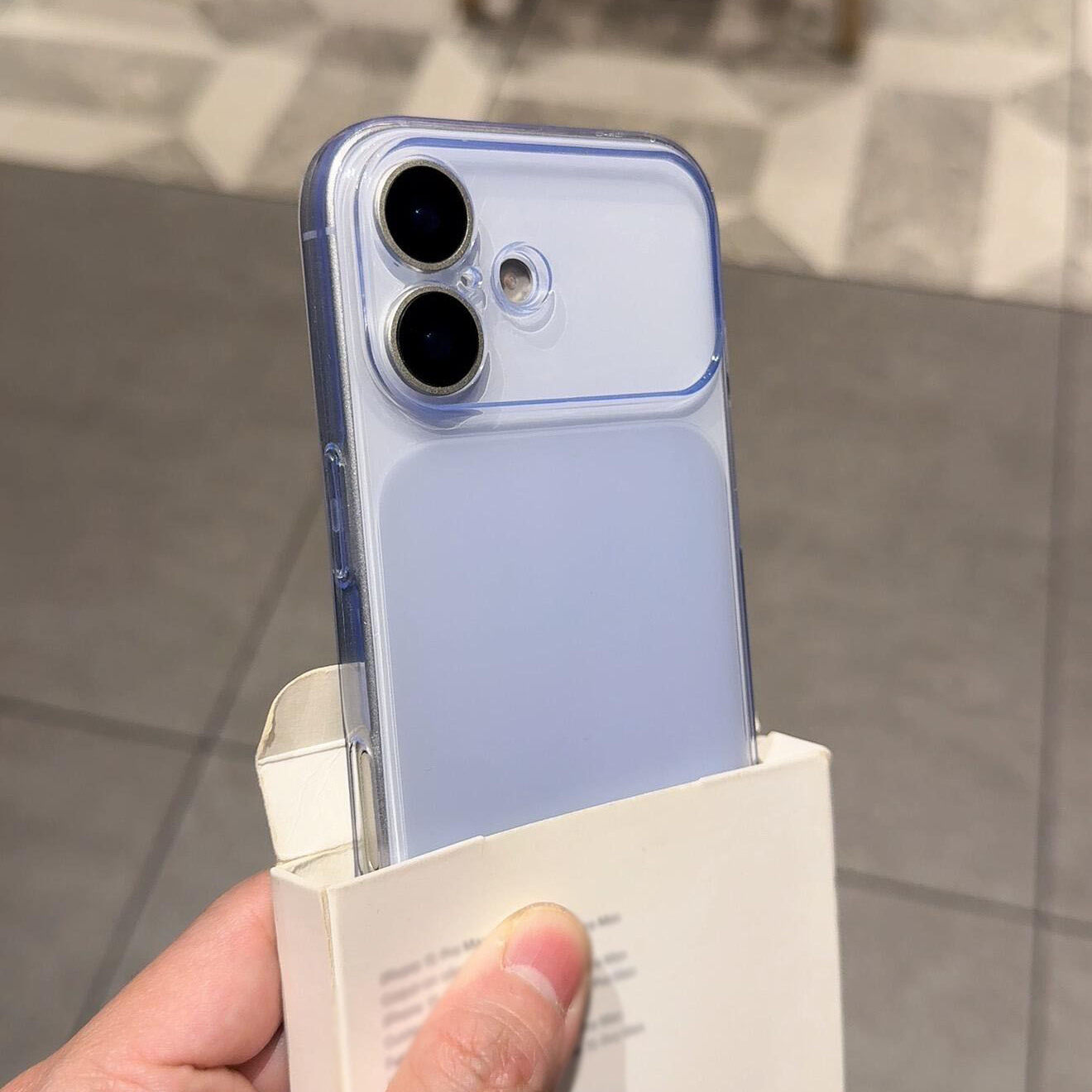 【大视窗高颜值】新款浅蓝秒变17适用苹果18promax手机壳iphone16pro全包15硅胶软壳14高级感简约13精孔透明