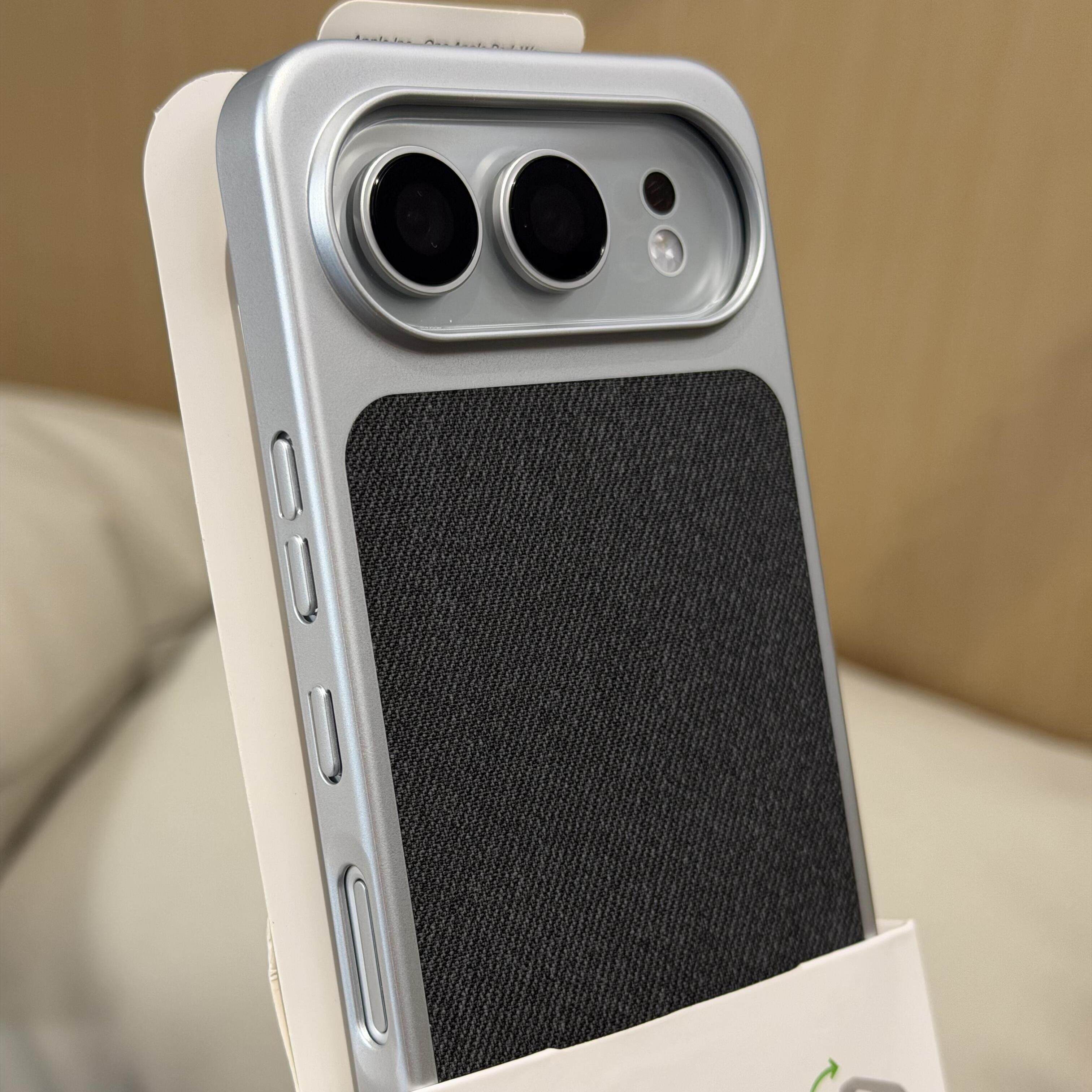 黑色编织亚毛麻布料磁吸适用荣耀500pro手机壳majic8/7pro华为mate80/70新款nova14ultra三包边拼接X60电镀硬