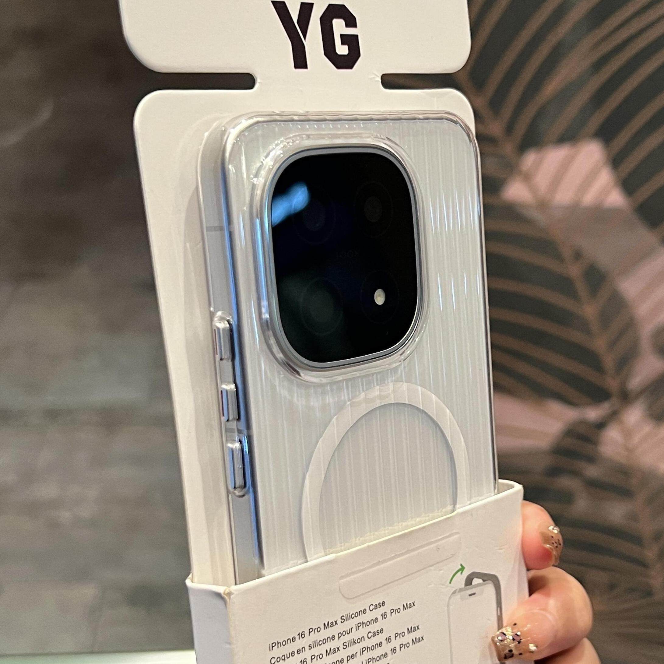 透明白光栅瓦楞纹磁吸无线充电适用iqoo15手机壳13新款Z10/9turbo全包vivox300pro大孔200高级感oppofindx8s+