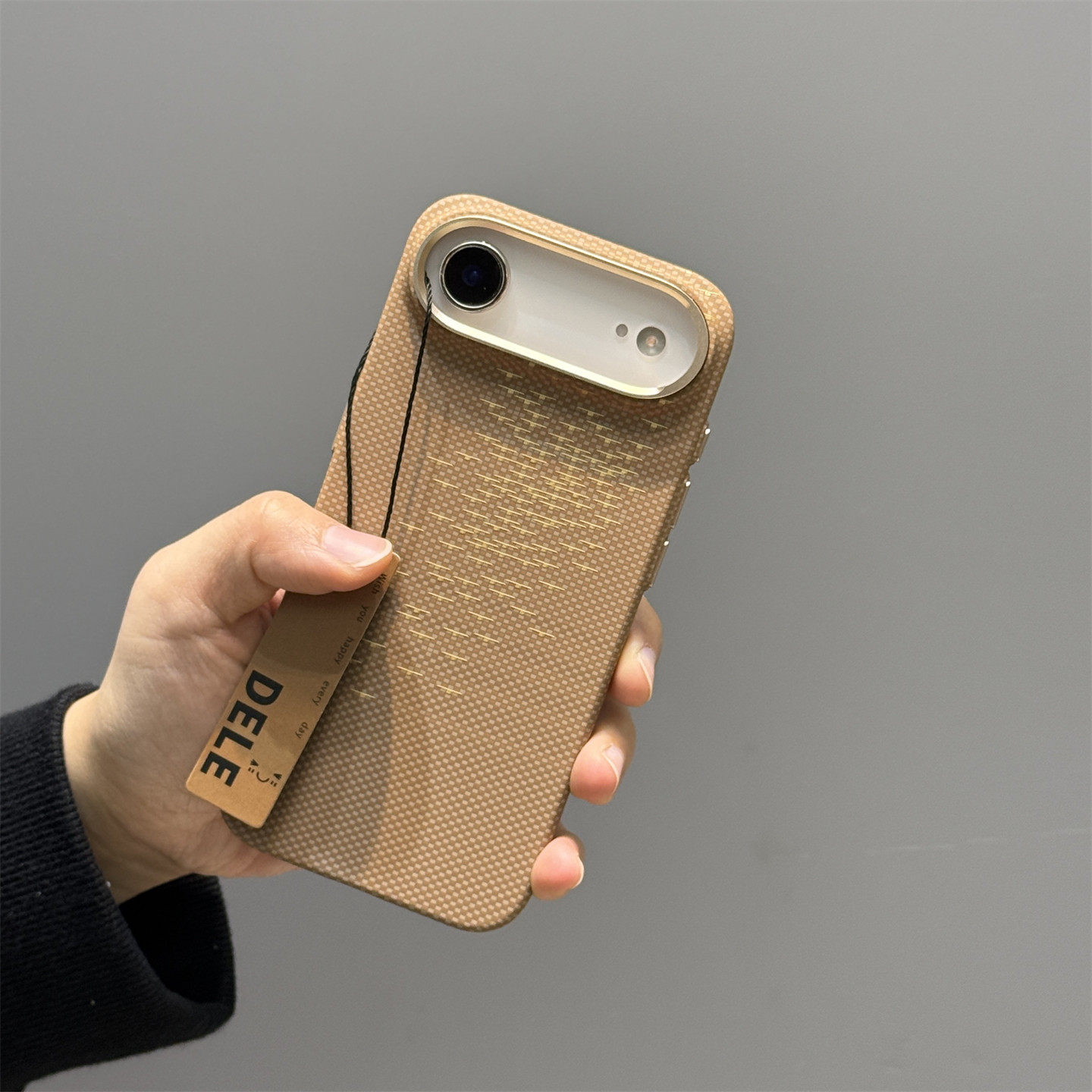 新品【浮光波粼】凯夫拉纹理适用iphone17Air手机壳17promax苹果16pro磁吸硬壳15高级感轻奢大孔全包防摔男女