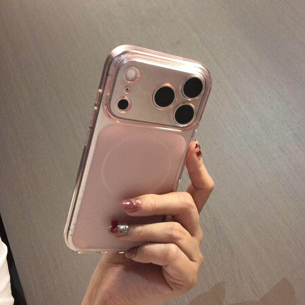 大视窗秒变17少女透粉色适用苹果17Promax手机壳17Air新款iphone16pro硅胶15高级感14plus防摔13好看12可爱套