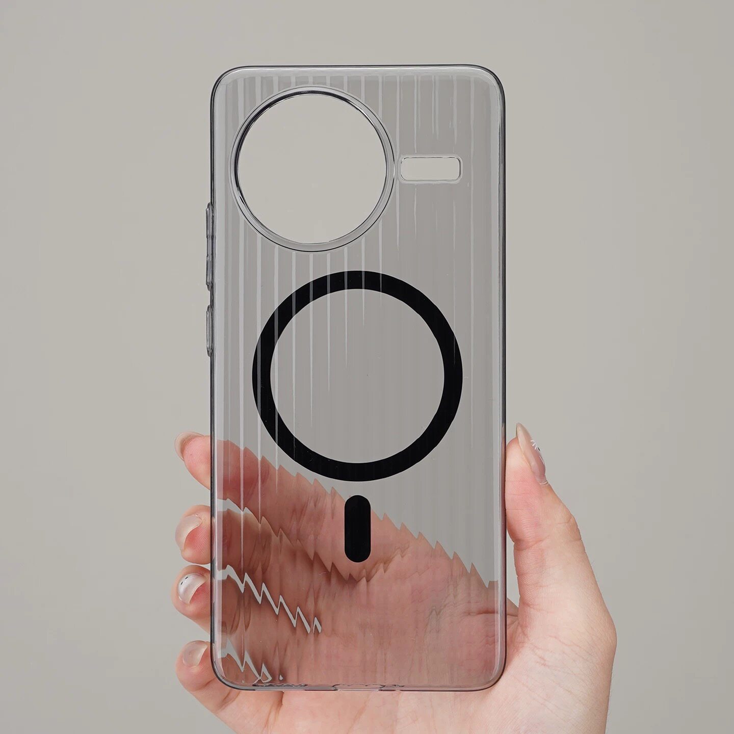 【行李箱磁吸】适用红米K80至尊版手机壳k70pro新款k60小米15pro不发黄14ultra冰感透明13超薄光栅瓦楞全包硬