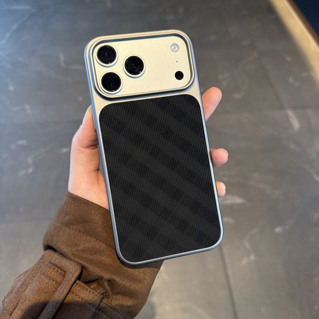 新品【织梦系列】秒变17适用苹果17promax手机壳17Air新款iphone16菱纹拼接15pro高级感轻奢14简约13磨砂商务