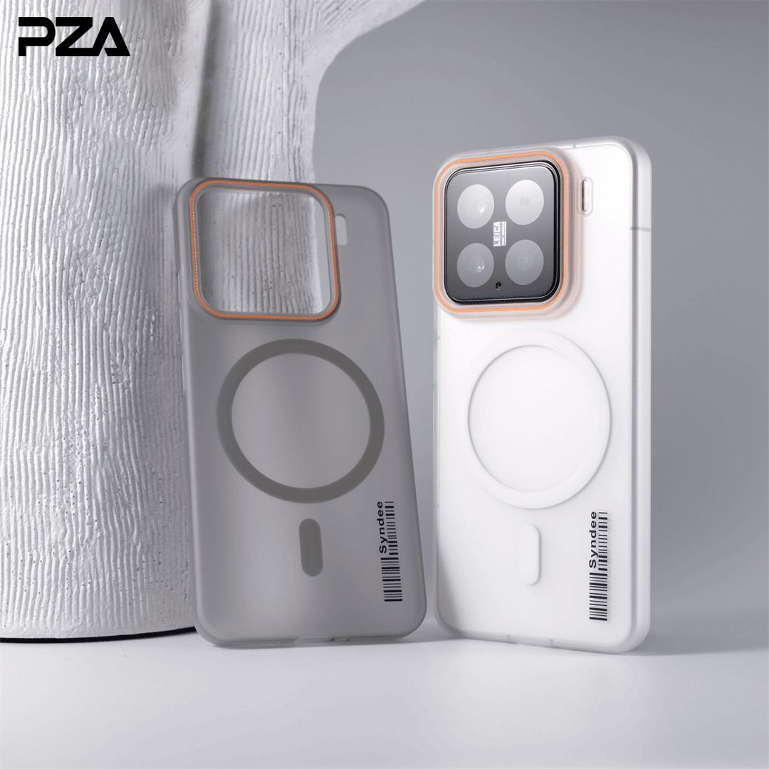 创意条码冰雾柔纱磁吸手机壳