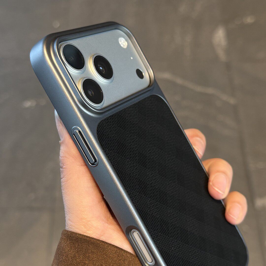 新品【织梦系列】秒变17适用苹果17promax手机壳17Air新款iphone16菱纹拼接15pro高级感轻奢14简约13磨砂商务