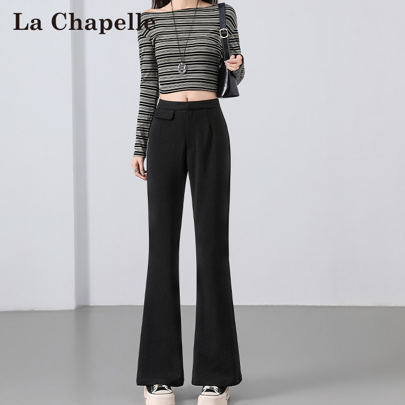 LaChapelle设计感百搭显瘦微喇裤