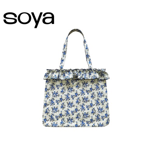 soya法式秋冬帆布包碎花厚实
