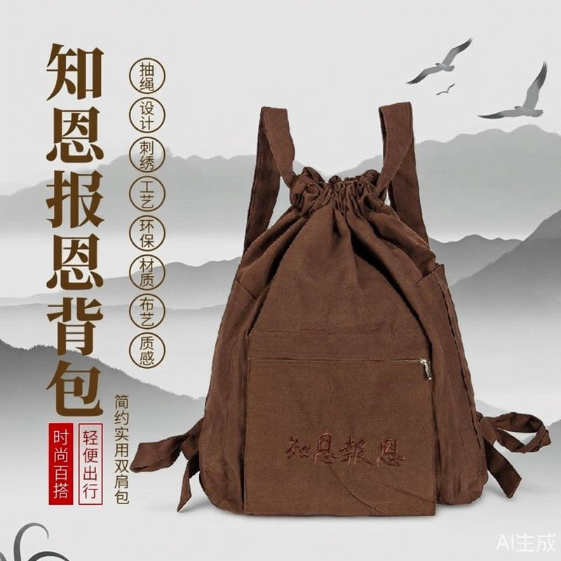 普陀山专用烧香双肩背包