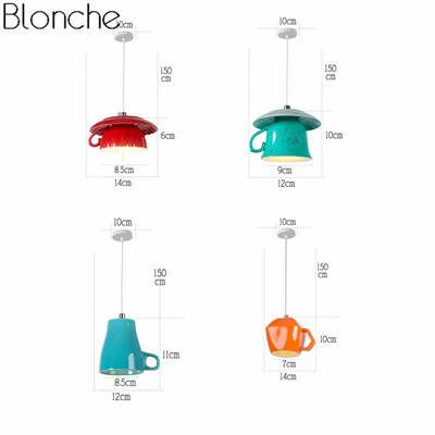 Nordic ea  eapot Led Pendant Lights Cerac Hanglamp Lunaire M