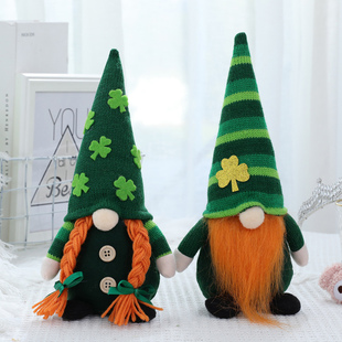 2022 St Patricks Day Tomte Gnome Faceless Doll St Patricks D