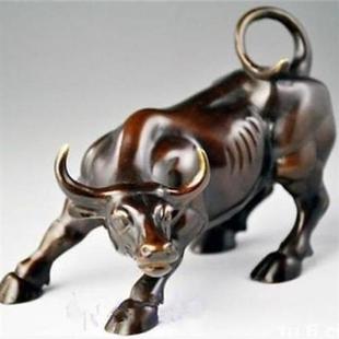 Big Wall Street Bronze Fierce Bull OX Statue decorations