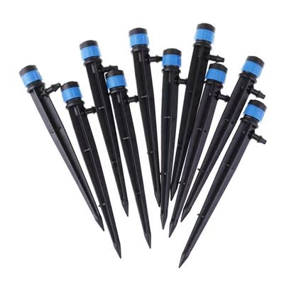 10pcs Micro Bubbler Drip Irrigation Adjustable Emitters Stak