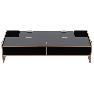 Wood Monitor Stand Multifunctional Office Desk Organiser Des