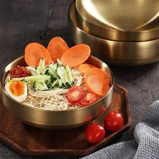 Stainless steel golden instant noodle bowl, Lamian Noodles