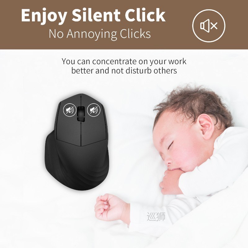 Silent mouse computer mouse 1600DPI optical Mouse Ergonomic