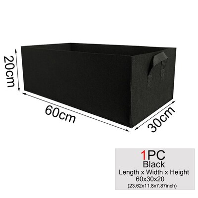 MCIAKIE 1PC Square Fabric Grow Bag Pot Bags Garden Planting