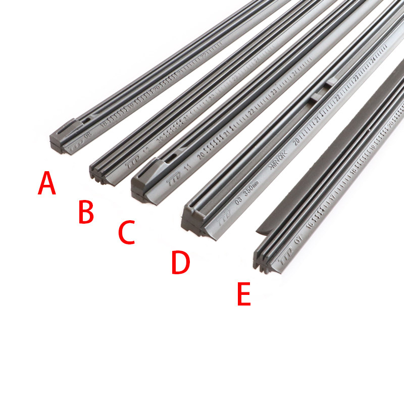 Various Car Wiper Blade Refills Rubber 14 16 17 18 19 20 21