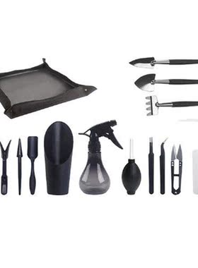 15pcs Gardening Tool Kit Scissors Floor Mat Rake Home