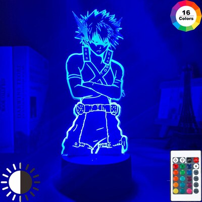 Led Night Light My Hero Academia Katsuki Bakugo Figure for K