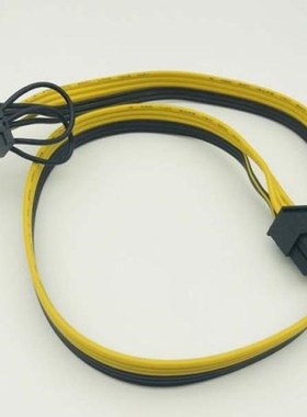 60CM PCI-E 6pin to PCI-E 8(2 6)pin 18AWG extention power cab