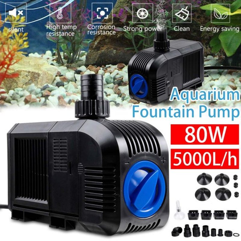 7/8/20/25/35/45/55/80W 5000L/H Ultra Quiet Submersible Water