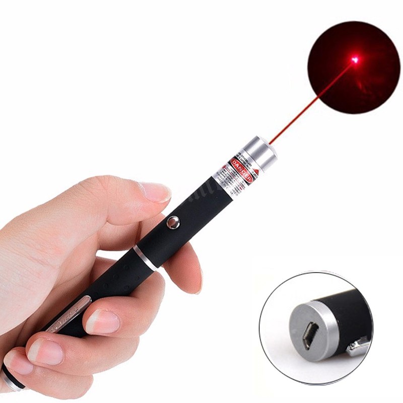 Laser-Pointer-Pen 532nm Green Usb-High-Power 5MW Red 500-To-