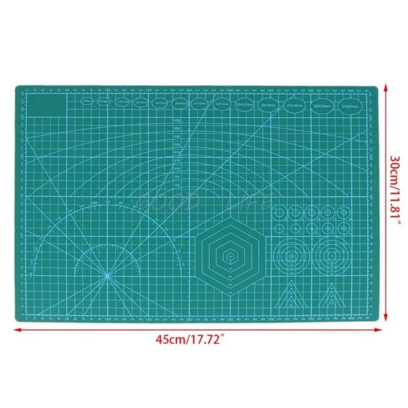 A3 Grid Lines Cutting Mat Craft Scale Plate Card Patchwork D