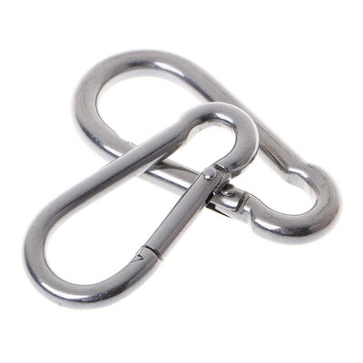1 Pc 304 Stainless Steel Spring Carabiner Snap Hook Keychain