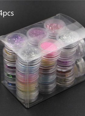 34 Colors Resin Pigment Mica Powder Glitters Sequains Nail A