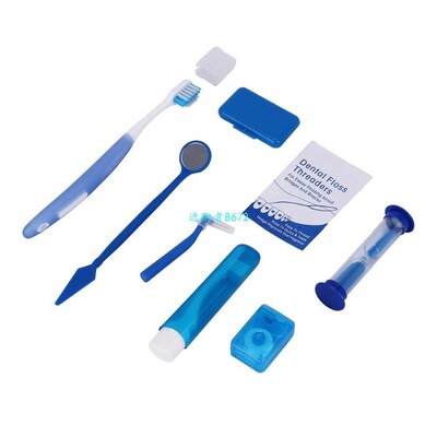 Blue Oral Clean Tools Orthodontic Oral Care Kit Teeth Whiten