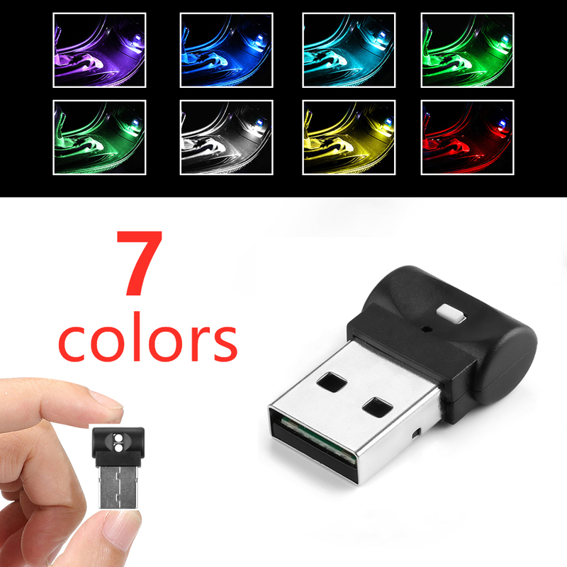 Mini USB LED Car Light Auto Interior Atmosphere Light Decora
