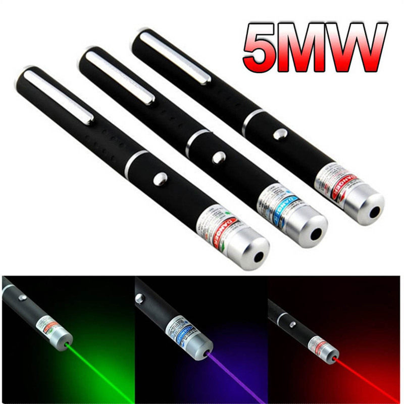Green laser pointer 5mW high power green/red/purple blue las