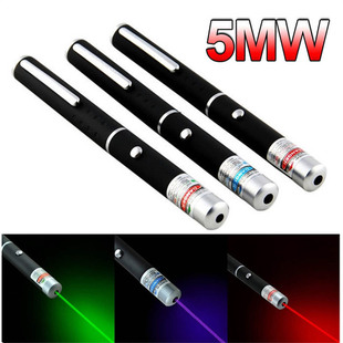 Green laser pointer 5mW high power green/red/purple blue las