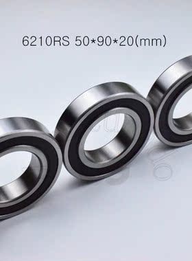 1pcs 6210RS 50*90*20(mm) chrome steel rubber Sealed High sp