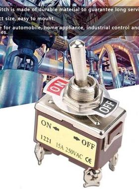 5PCS 1221 Mini Toggle Switch 12mm 4 Pin 2 Position Latching