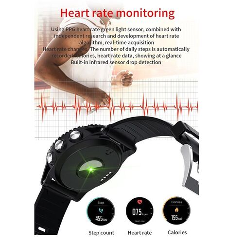 2020 Sports Smart Watch  Bluetooth Music Information Push He