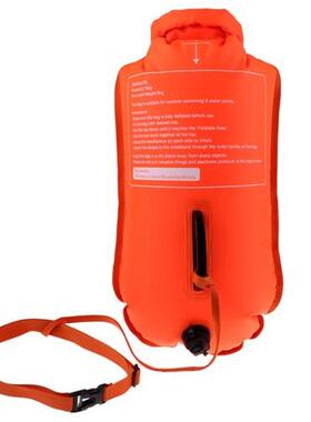 High Visibility Safety Swim Buoy Tow Float Dry Bag Waist Bel