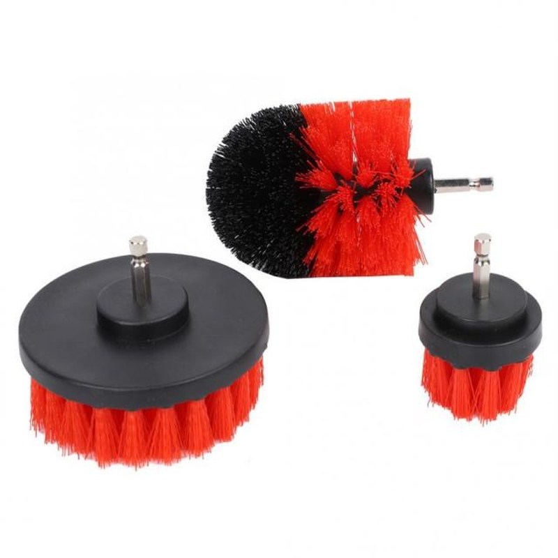 3PCS Power Scrubber Brush Electric Drill Cleaning Kit for Ba
