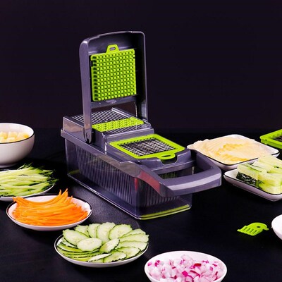 Manual Vegetable Cutter Food Slicer Fruit Presser Slicer Cut