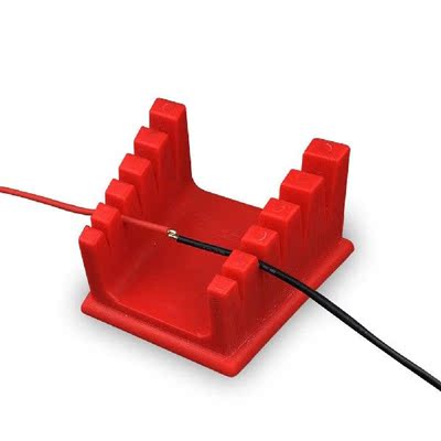 Soldering Wire Holder Red Plastic 4 Group Grooves