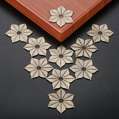 10Pcs Flower Corner Cabochon Ancient Flatback Metal Embellis