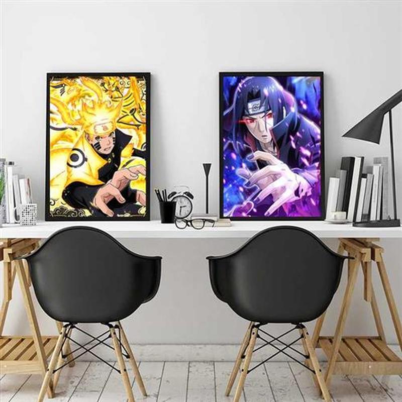 Anime Naruto Canvas Painting Haruno Sakura Uchiha Sasuke Pos