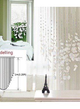 finished curtain 16pcs/lot Colorful shell crystal bead curta