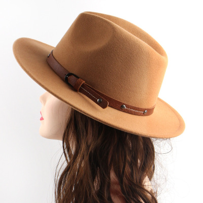 Fedora hat features men's hats ladies felt jazz ring