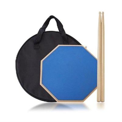 12-inch Drum Practice Pad and Sticks Set with Storage Bag