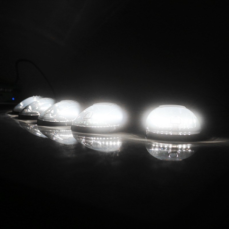 5pcs Cab Roof Clearance Marker Lamps Full Strip LED Lights F